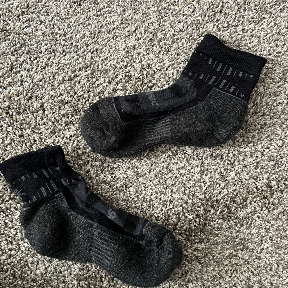 Black and Gray Women's Athletic Socks